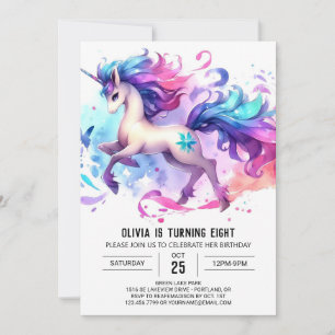 Convite Aniversário do Cavalo Personalizado Moderno