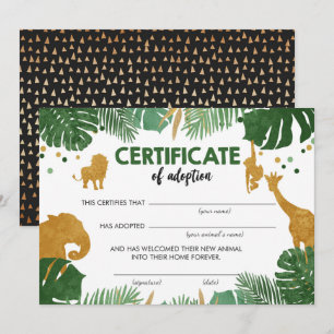 Convite Aniversário do Certificado de Adoção de Animais