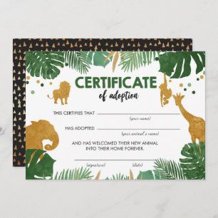 Convite Aniversário do Certificado de Adoção de Animais Se