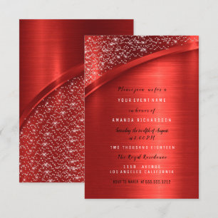 Convite Aniversário do chá de panela do brilho de Marsal