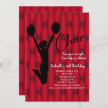 Aniversário do Cheerleader Silouhette Iridescente