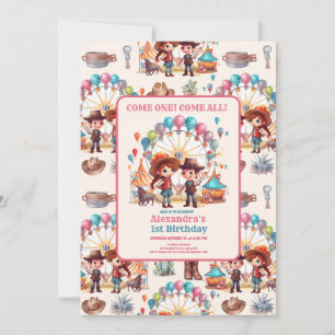 Convite Aniversário do Circo do Carnaval do Cowboy