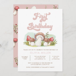 Convite Aniversário do Cogumelo Moderno