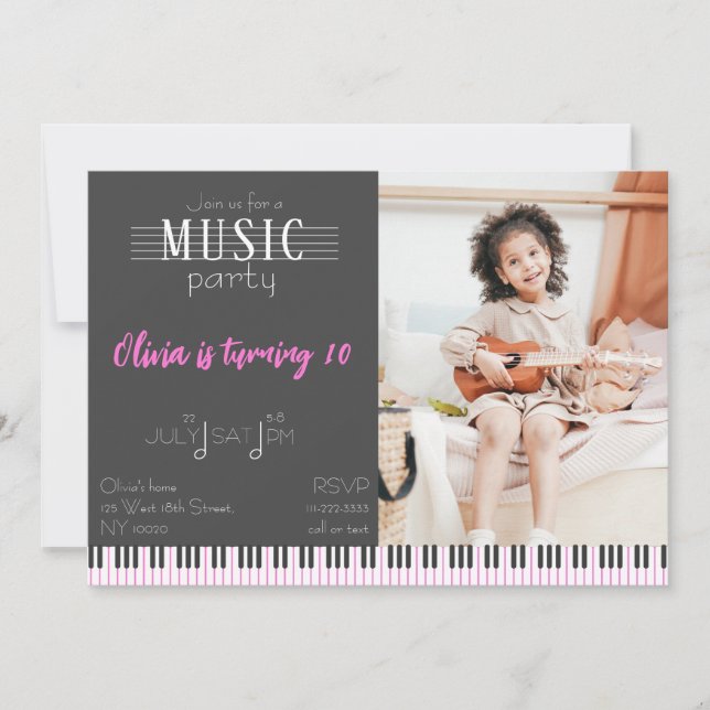 Convite Aniversário do Colour Music Party (Frente)