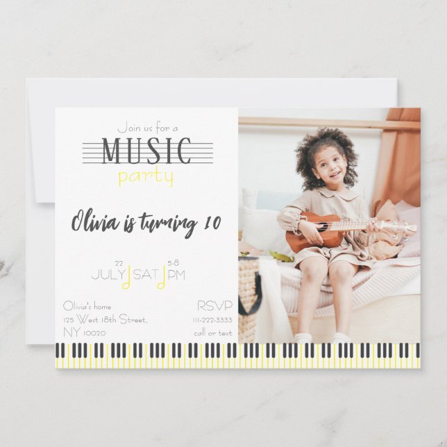 Convite Aniversário do Colour Music Party (Frente)