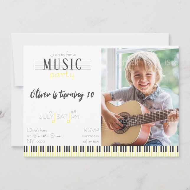 Convite Aniversário do Colour Music Party (Frente)