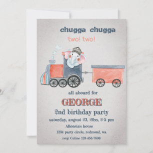 Convite Aniversário do Comboio Elefante