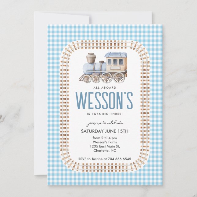 Convite Aniversário do Comboio, Todos a bordo do Aniversár (Frente)