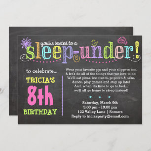 Convite Aniversário do Concurso do Sono, Neon