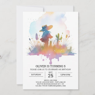 Convite Aniversário do Cowboy Country Life