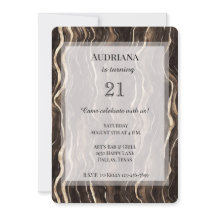 Aniversário do Creamy Brown Chocolate Dourado