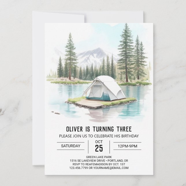 Convite Aniversário do Descoberta Natural de Crianças (Frente)