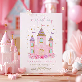 Convite Aniversário do Dia da Magia do Castelo da Princesa