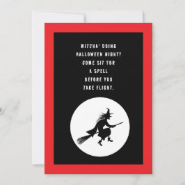 Convite Aniversário do Dia das Bruxas das Crianças - Bruxi