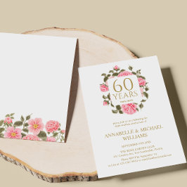 CONVITE ANIVERSÁRIO DO DIAMANTE DE ROSE BOUQUET 60TH WILD