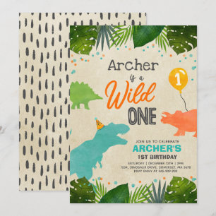 Convite Aniversário do Dinossauro Convidam Festa de Dinos