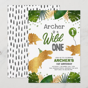 Convite Aniversário do Dinossauro Convidam Festa de Dinos