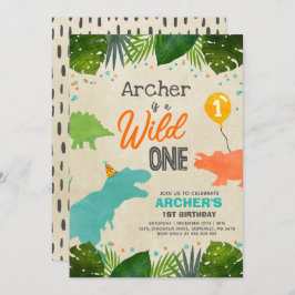 Convite Aniversário do Dinossauro Convidam Festa de Dinoss