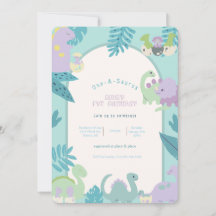 Aniversário do Dinossauro Um-A-Saurus