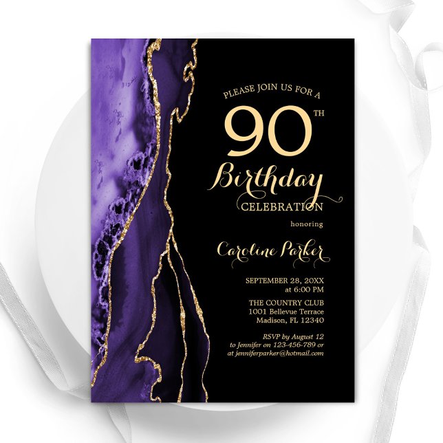 Convite Aniversário do Dourado 90 de Agato Roxo (Criador carregado)