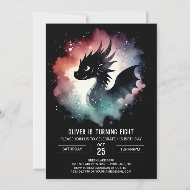 Convite Aniversário do Dragão Arrepio (Frente)