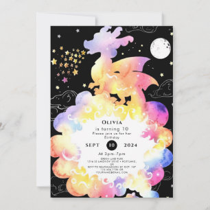 Convite Aniversário do Dragão Encantado para Crianças