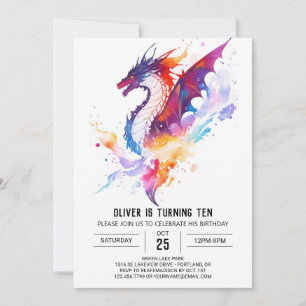 Convite Aniversário do Dragão Magro