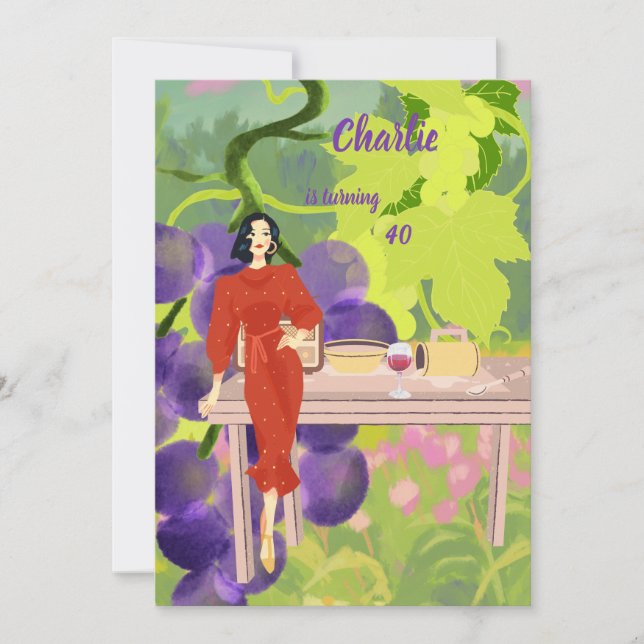 Convite Aniversário do Elegance do Vineyard (Frente)