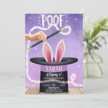 Aniversário do espetáculo de magia roxa