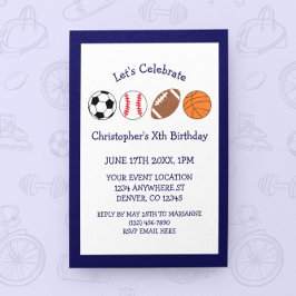 Convite Aniversário do Esporte Boy