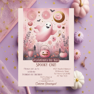 Convite Aniversário do Fantasma Ghouls Amigo de Uma Tripul