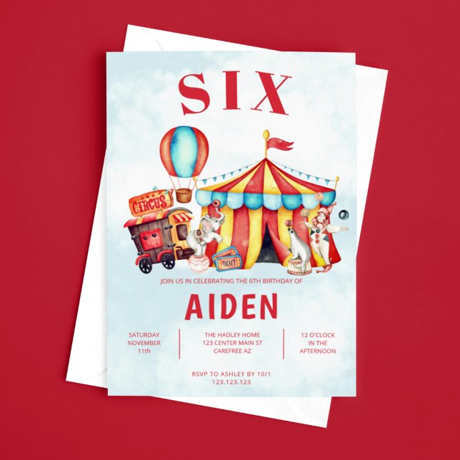 Convite Aniversário do Festival do Circo do Carnaval (Criador carregado)