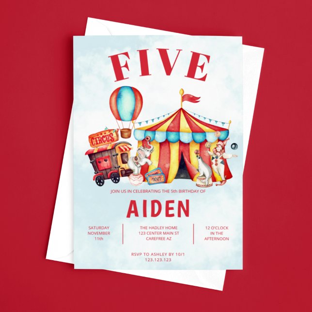 Convite Aniversário do Festival do Circo do Carnaval (Criador carregado)