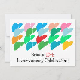 Convite Aniversário do Fígado Personalizado