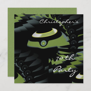 Convite Aniversário do Flat Green Bowthday