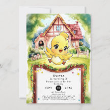 Aniversário do frango pastel infantil