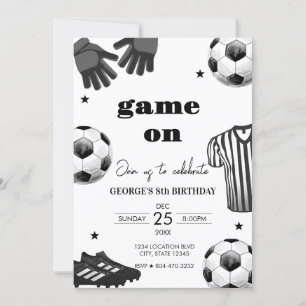 Convite Aniversário do futebol infantil