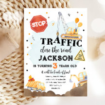 Aniversário do Garoto de Bomba Amarela de Construç