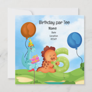 Convite Aniversário do Golf 6 para o Partido de Golfe para