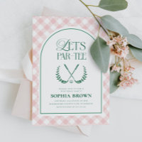 Aniversário do Golfe Moderno Par-Tee de vamos