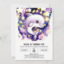 Aniversário do Golfinho para Crianças Náuticas Mag