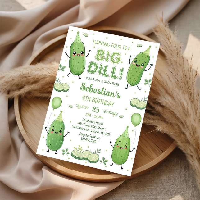 Convite Aniversário do Grande Dill Pickle (Criador carregado)