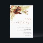 Convite Aniversário do Grass Grass do Boho Laranja Queimad<br><div class="desc">Burnt Orange Boho Pampas Grass Birthday Convite Bohemian inspirou um convite de aniversário com um arranjo floral cor de terra e queimado de laranja com grama pampas. A imagem da caligrafia moderna é removível. Ideal para quem procura um convite de aniversário inspirado na boemia e pode ser usado para qualquer...</div>