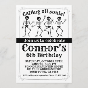 Convite Aniversário do Halloween