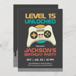 Convite Aniversário do Jogo Desbloqueado no Nível do Jogad