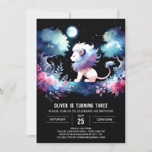 Convite Aniversário do Leão Sonho Personalizado