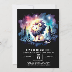 Convite Aniversário do Leão Sonho Personalizado