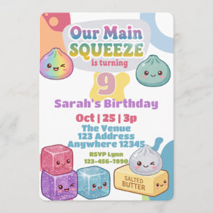 Convite Aniversário do Main Squeeze Squishy