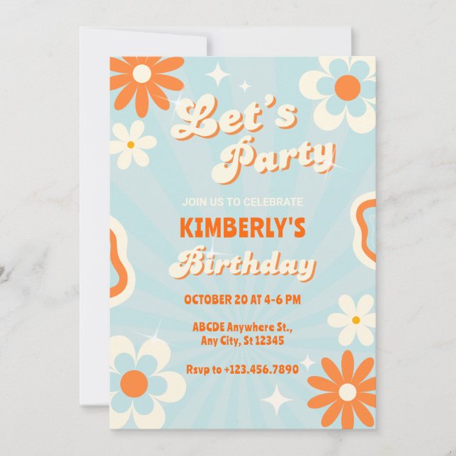 Convite Aniversário do manto azul (Frente)