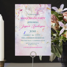 Aniversário do Mascarada do Confetti Colorido